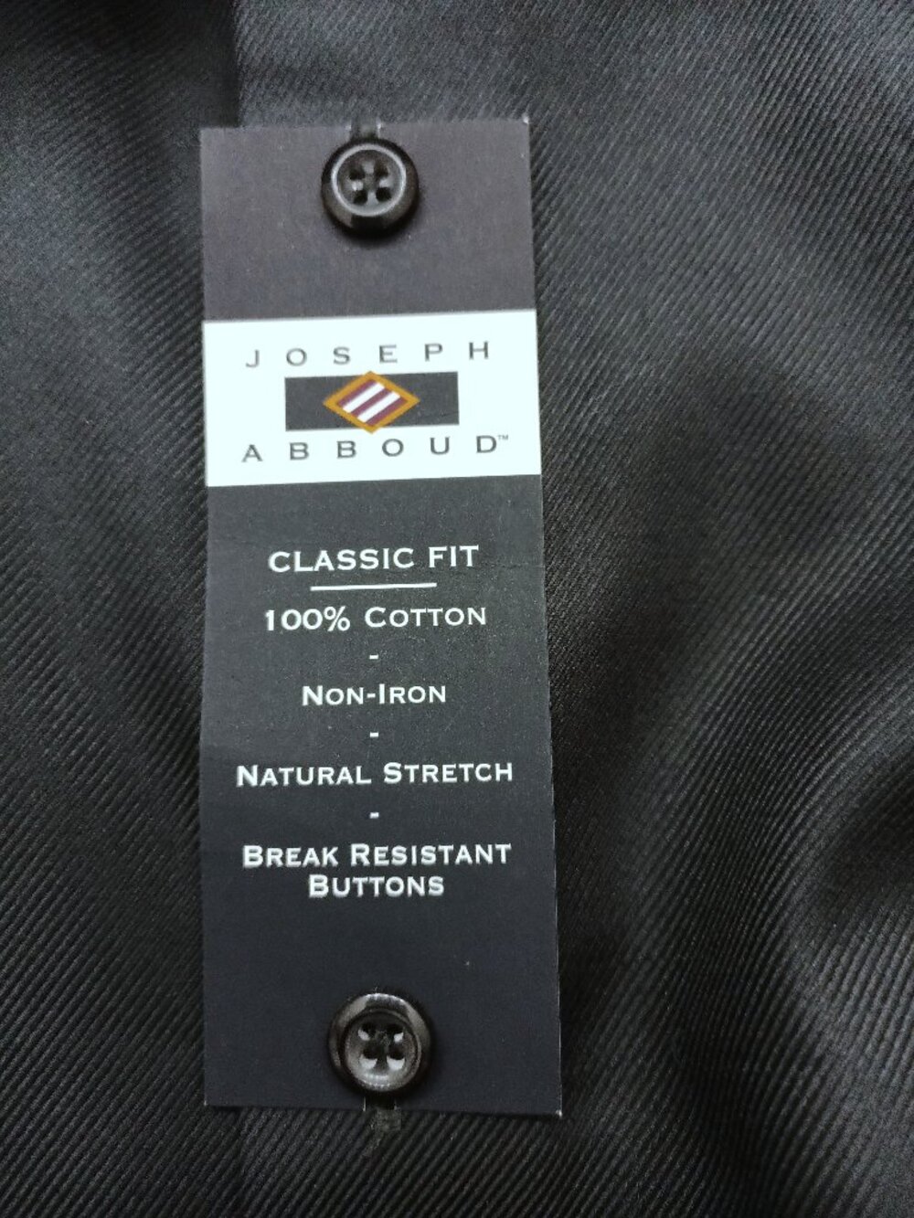 JOSEPH ABBOUD Classic Fit  100% Cotton Dress Shirt. Size 19 (36/37) Tall - Picture 10 of 11